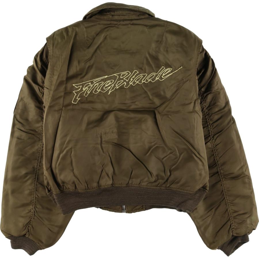 古着 民間品 CROSSBY MA-1タイプ 中綿入り ミリタリー フライト