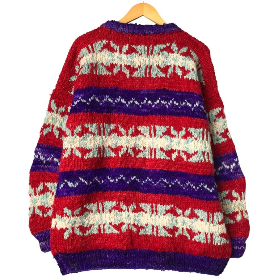 古着 Ecuadorian Handknits 総柄 HAND KNIT ハンドニット エクアドル