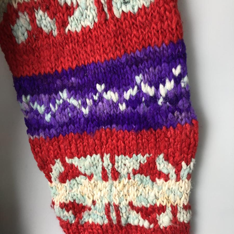 古着 Ecuadorian Handknits 総柄 HAND KNIT ハンドニット エクアドル