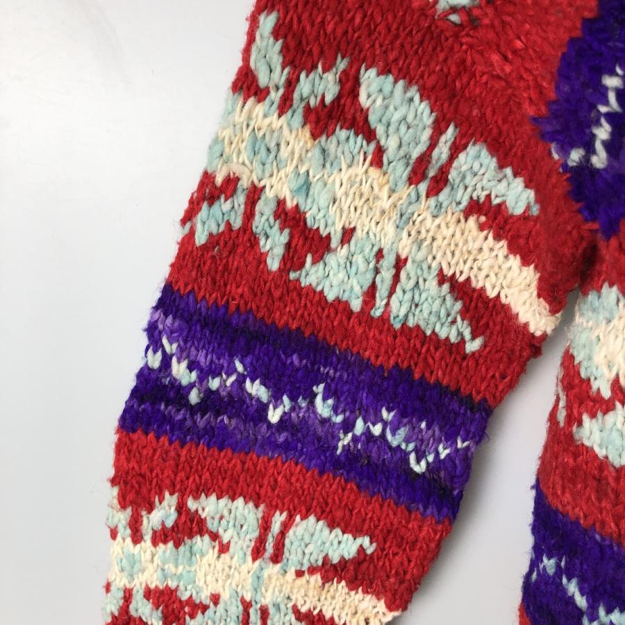 古着 Ecuadorian Handknits 総柄 HAND KNIT ハンドニット エクアドル