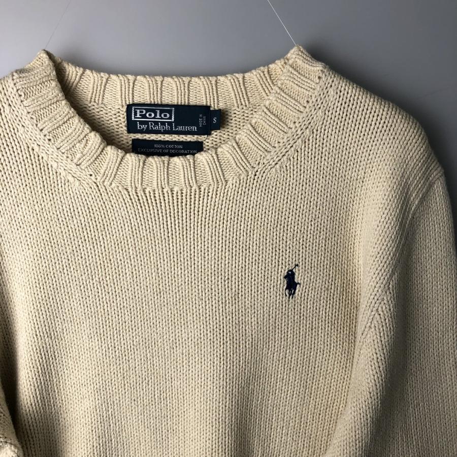 古着 ラルフローレン Ralph Lauren POLO by コットンニットセーター