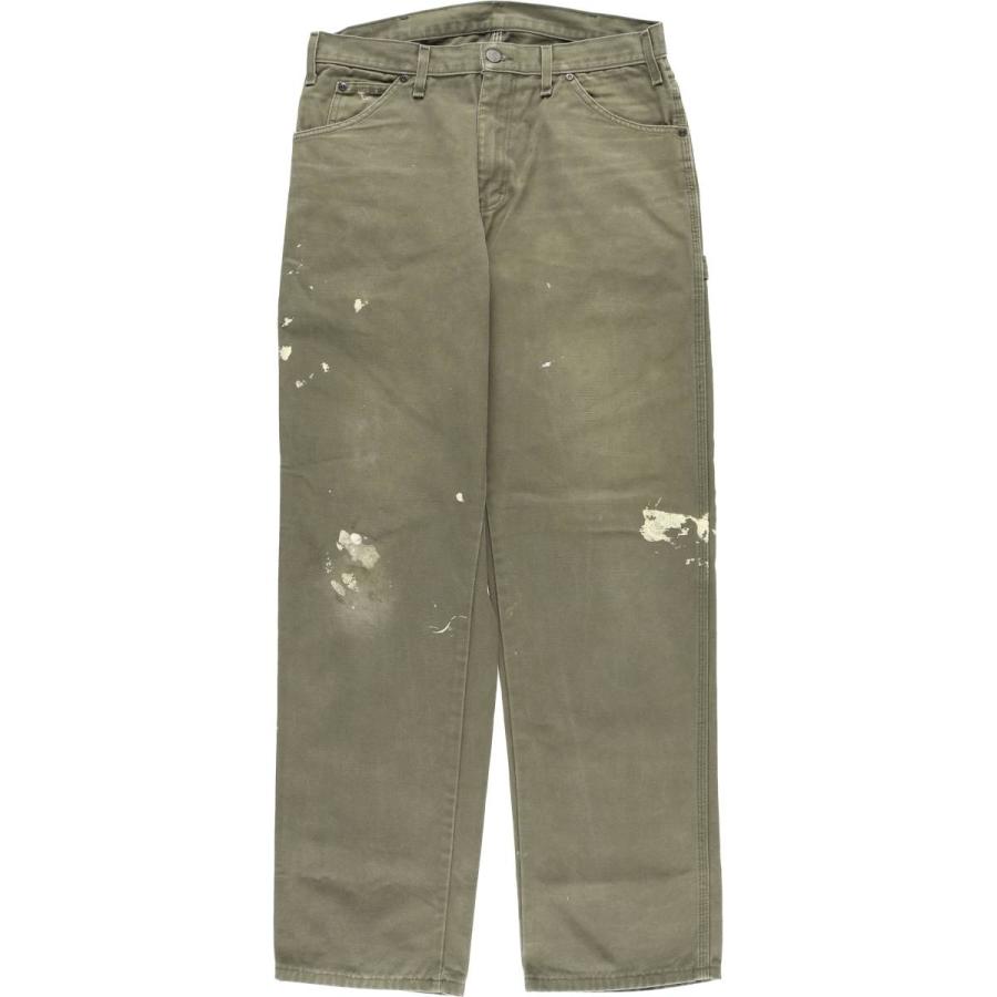 ディッキーズ　ペインターパンツ　ダック　ペンキ　アメリカ古着　W32 3058 ディッキーズ ペインターパンツ ダック ペンキ アメリカ古着 W32 3058