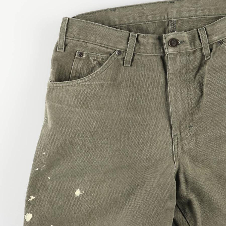 ディッキーズ　ペインターパンツ　ダック　ペンキ　アメリカ古着　W32 3058 ディッキーズ ペインターパンツ ダック ペンキ アメリカ古着 W32 3058