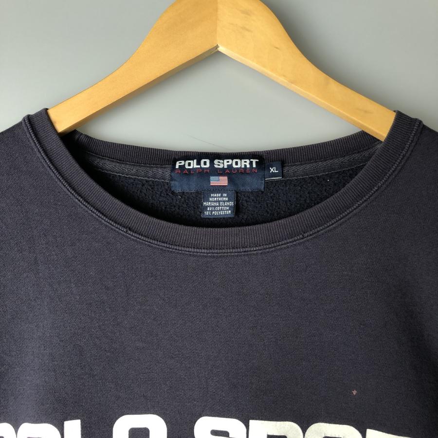 希少 90's POLO ラルフローレン デカロゴ トレーナー レア 古着 古着 90年代 ラルフローレン POLO SPORT ポロスポーツ デカロゴ ロゴ
