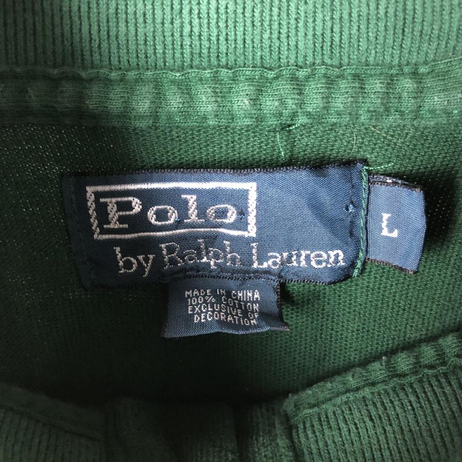 古着 ラルフローレン Ralph Lauren POLO by ハーフボタン スウェット