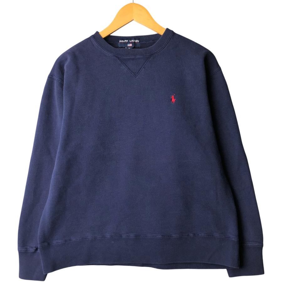 希少 90's POLO ラルフローレン デカロゴ トレーナー レア 古着 古着 90年代 ラルフローレン POLO SPORT ポロスポーツ ワンポイント
