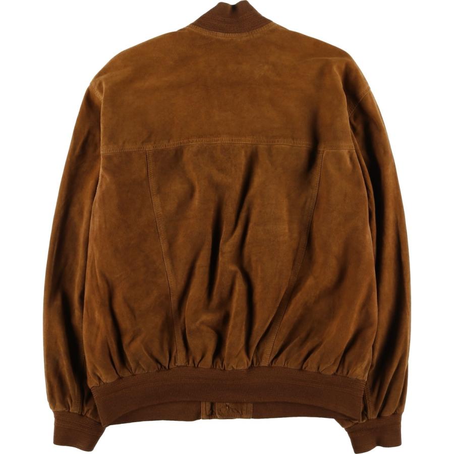 古着 バルスタージャケット スエードレザーブルゾン メンズM相当