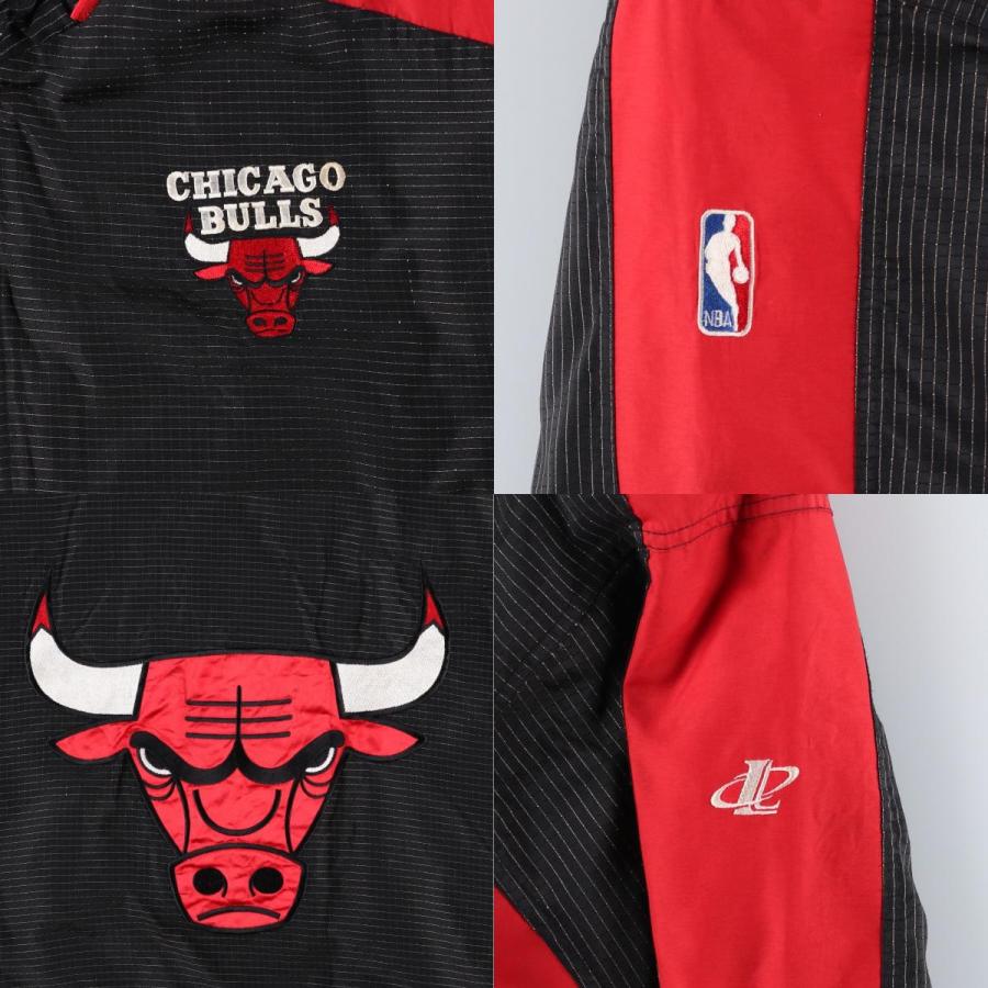 古着 LOGO Athletic NBA CHICAGOBULLS シカゴブルズ 中綿ジャケット パファージャケット メンズL相当/eaa598927 古着 LOGO Athletic NBA CHICAGOBULLS シカゴブルズ 中綿ジャケット