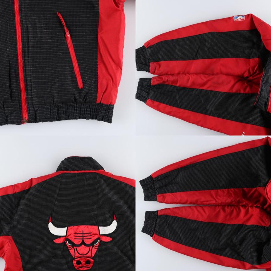 古着 LOGO Athletic NBA CHICAGOBULLS シカゴブルズ 中綿ジャケット