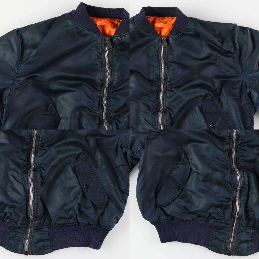 古着 90年代 民間品 アルファ ALPHA MA-1タイプ 中綿入り ミリタリー