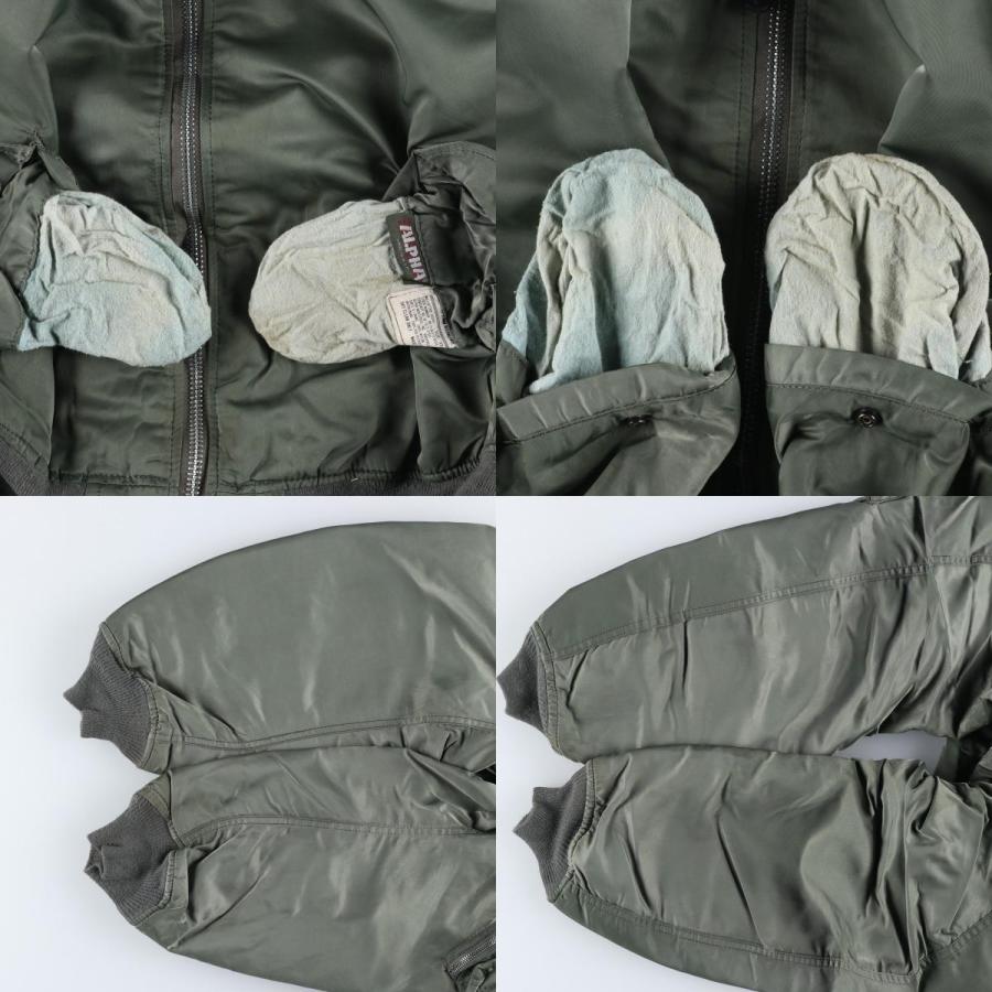 古着 80~90年代 アルファ ALPHA MA-1タイプ 中綿入り ミリタリー