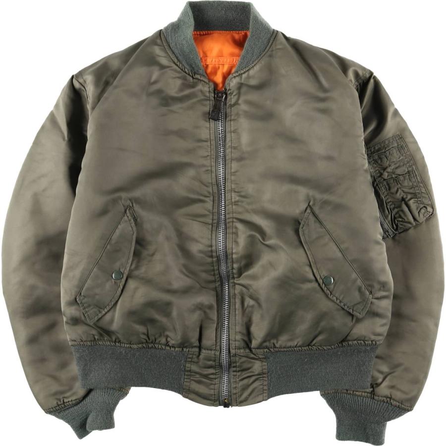 古着 民間品 アルファ ALPHA MA-1タイプ 中綿入り ミリタリー フライト