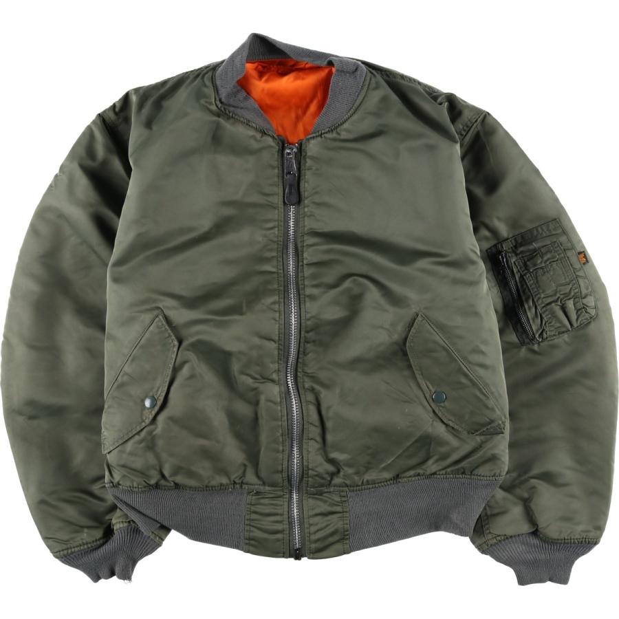 古着 90年代 民間品 アルファ ALPHA MA-1タイプ 中綿入り ミリタリー