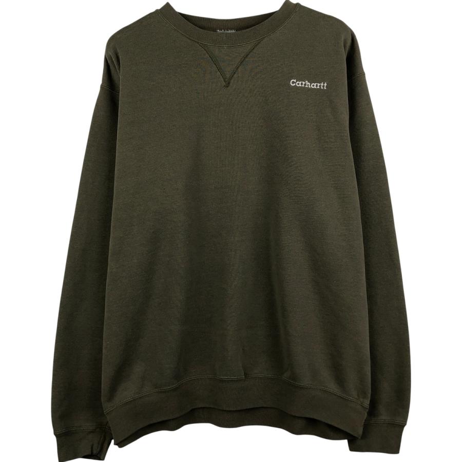 古着 カーハート Carhartt ワンポイントロゴスウェットシャツ トレーナー メンズXL相当/eaa599002 Carhartt（カーハート） 古着 ワンポイントロゴスウェットシャツ