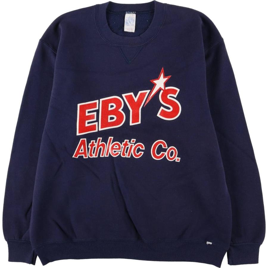 古着 プリントスウェットシャツ トレーナー USA製 メンズL相当