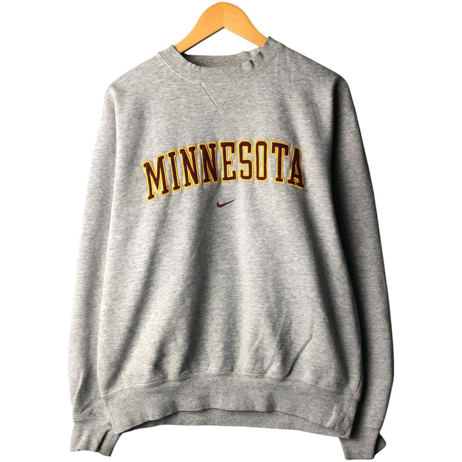 メ*7様 NIKE トレーナー 90s US製 NIKE（ナイキ） 古着 ~00年代 NIKE TEAM MINNESOTA ミネソタ大学