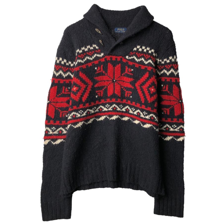 古着 ラルフローレン Ralph Lauren POLO RALPH LAUREN 総柄 雪柄