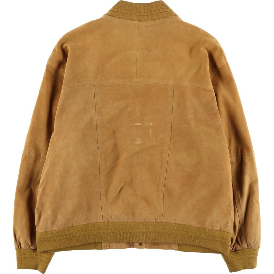 古着 バルスタージャケット スエードレザーブルゾン メンズL相当