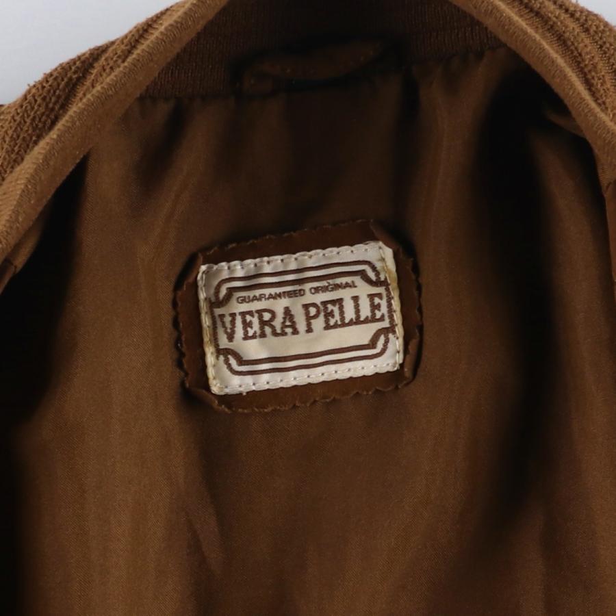 古着 VERA PELLE バルスタージャケット スエードレザーブルゾン メンズ