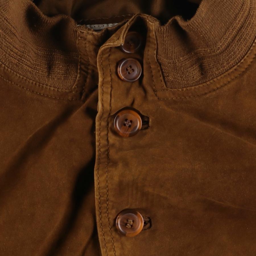 古着 VERA PELLE バルスタージャケット スエードレザーブルゾン メンズ