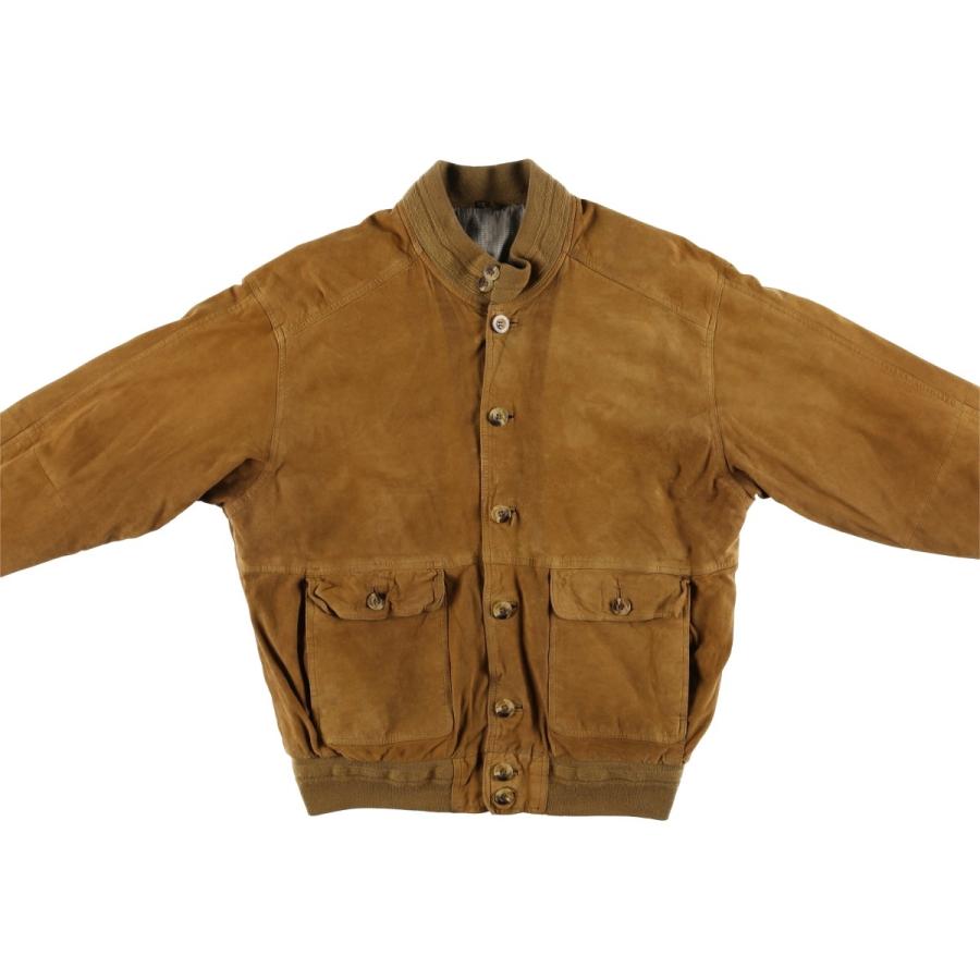 古着 GILBERTO バルスタージャケット スエードレザーブルゾン メンズM