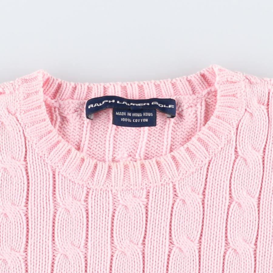古着 ラルフローレン Ralph Lauren RALPH LAUREN SPORT ケーブル編み