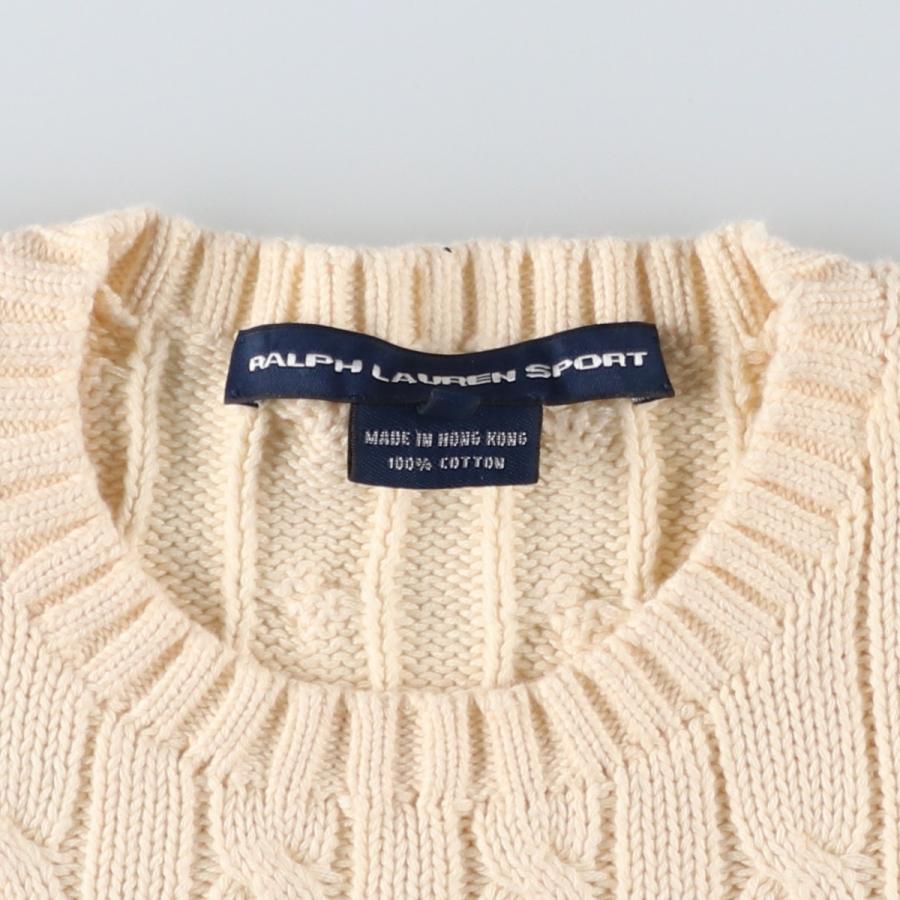 古着 ラルフローレン Ralph Lauren RALPH LAUREN SPORT ケーブル編み