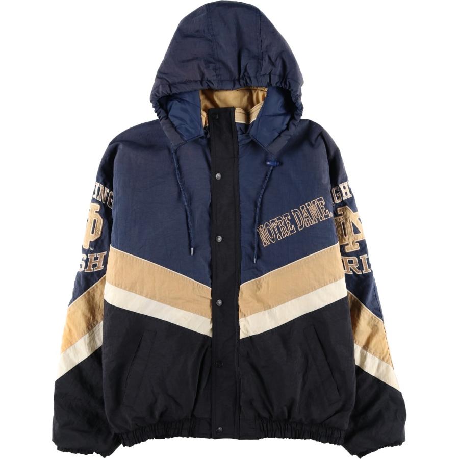 メンズ USA製 90s STARTER スターター ノートルダム スタジャン