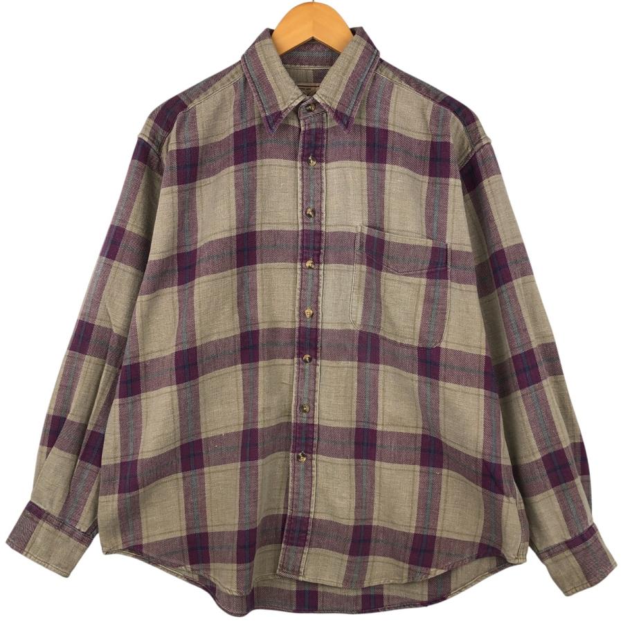 WOOL RICH チェックシャツ ビンテージ ユニセックス メンズ WOOLRICH（ウールリッチ） 古着 00年代 長袖 フランネルチェックシャツ