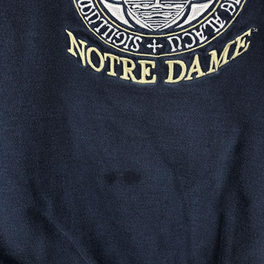 値下げ　チャンピオン　NOTRE DAME 8〜90年代 ネイビー　tシャツ Champion（チャンピオン） 古着 90年代 Champion NOTRE DAME 3連