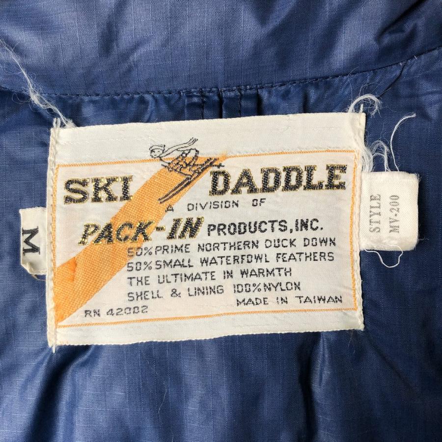 古着 60年代 SKI DADDLE リップストップ ダウンベスト メンズM相当