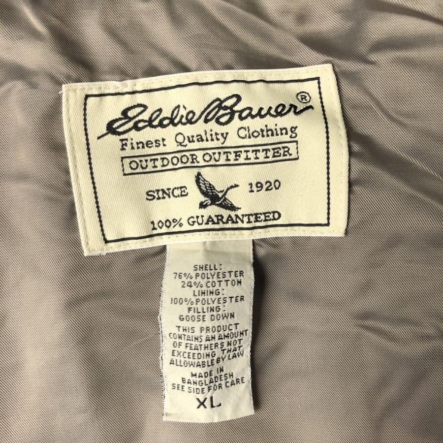 Eddie Bauer（エディーバウアー） 古着 グースダウンベスト メンズXL
