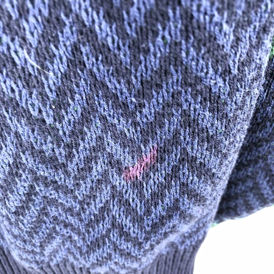 古着 90年代 ラルフローレン Ralph Lauren CHAPS チャップス チェック柄 総柄 コットンニットセーター USA製 メンズL相当 ヴィンテージ/eaa599619 古着 90年代 ラルフローレン CHAPS チャップス チェック柄 総柄