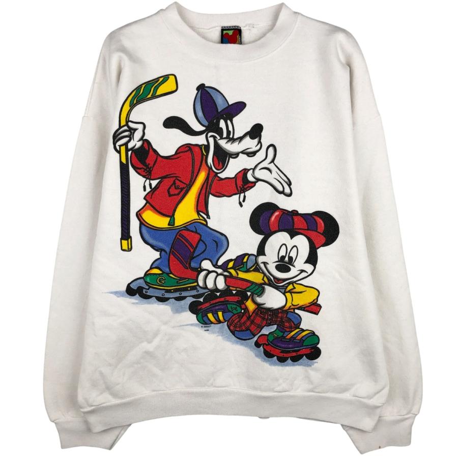 古着 90年代 MICKY UNLIMITED DISNEY ディズニー キャラクタースウェットシャツ トレーナー USA製 メンズXL相当 ヴィンテージ/eaa599648 古着 90年代 MICKY UNLIMITED DISNEY ディズニー キャラクター