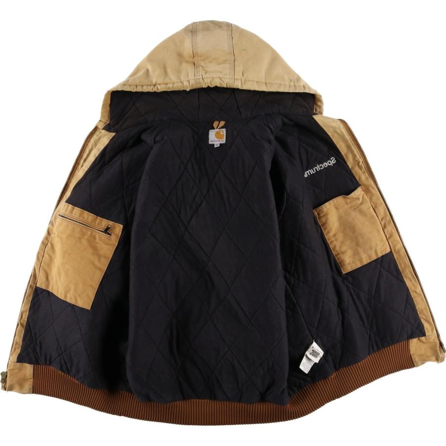 古着 カーハート Carhartt アクティブジャケット 中綿入り ダックフルジップパーカー USA製 メンズXL相当/eaa599964 Carhartt（カーハート） 古着 アクティブジャケット 中綿入り ダック