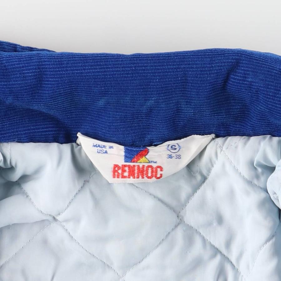 古着 70年代 レノック Rennoc 中綿入り コーデュロイボタンスタジャン