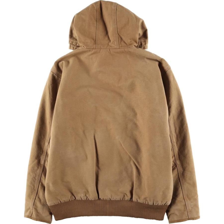 Carhartt アクティブジャケット パーカー 10-12 ブラウン 中綿入り Carhartt（カーハート） 古着 アクティブジャケット LOOSE FIT 中綿