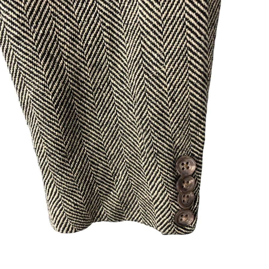 ポロバイラルフローレン テーラードジャケット リネン シルク ヘリンボーン M ポロバイラルフローレン テーラードジャケット リネン シルク