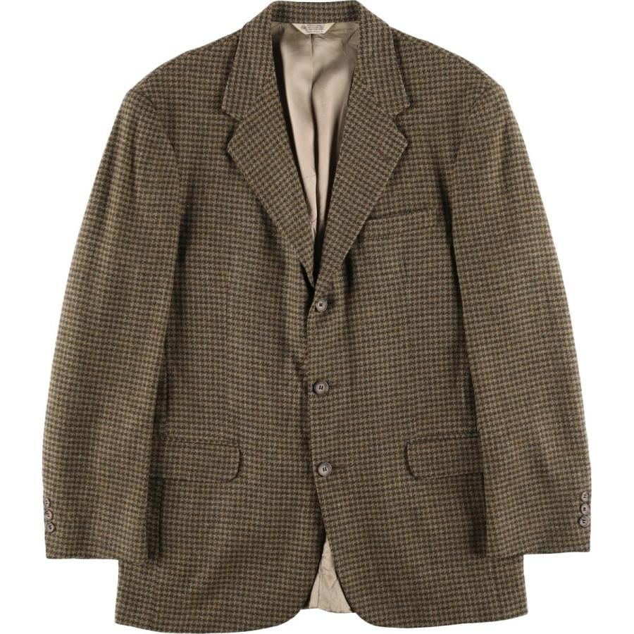 古着 BRITCHES GREAT OUTDOORS 千鳥格子柄 ウールテーラードジャケット