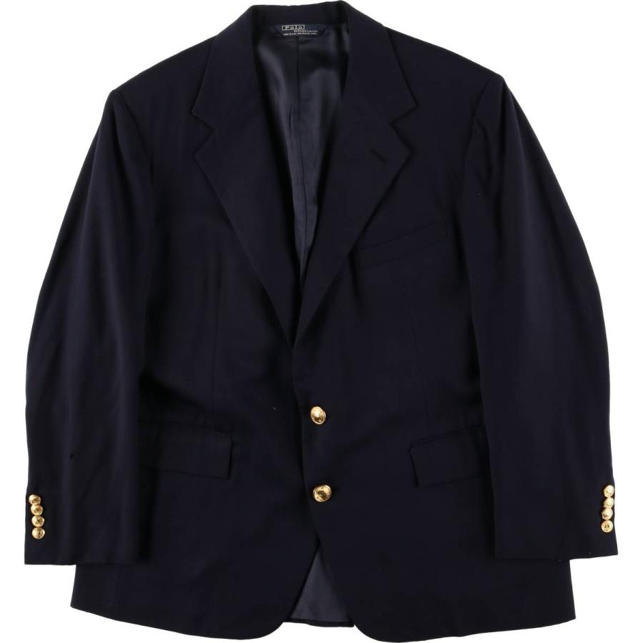 古着 90年代 ラルフローレン POLO by Ralph Lauren 紺ブレザー