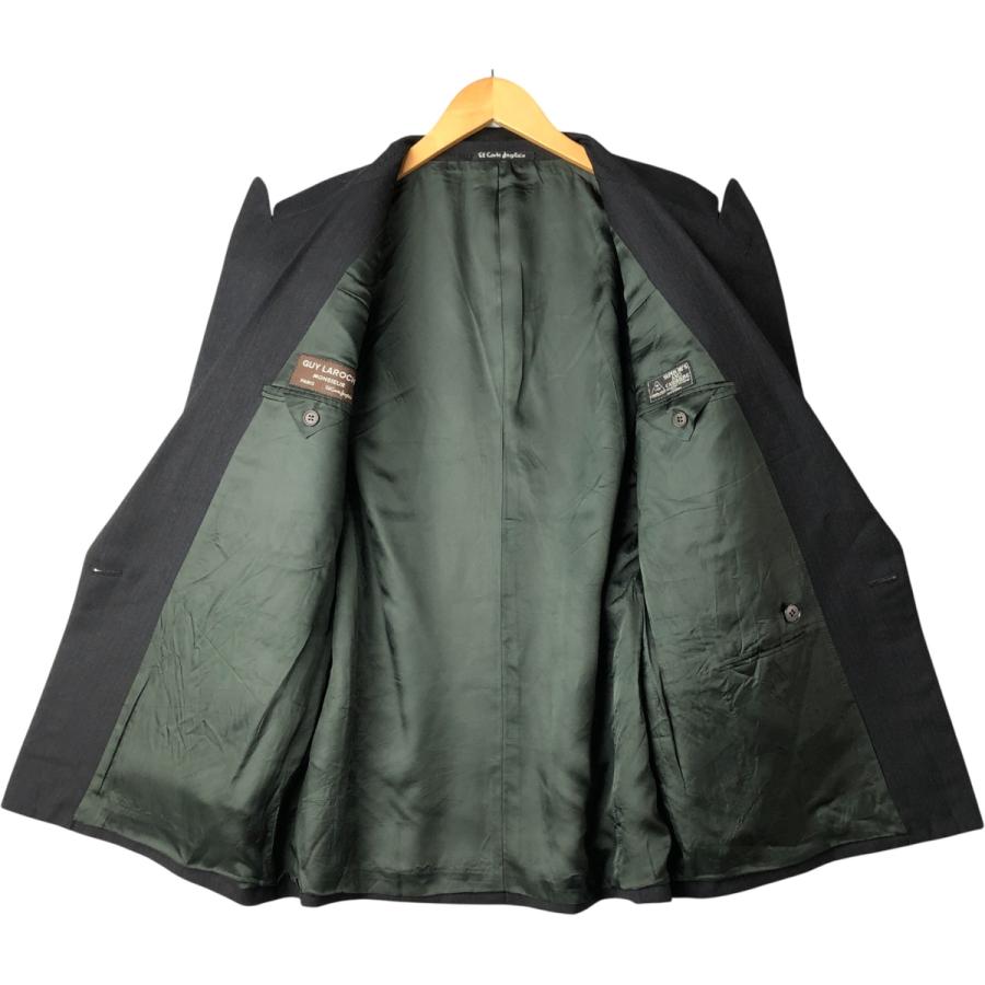 古着 ギラロッシュ GUY LAROCHE ダブルブレスト ピークドラペル ウール 