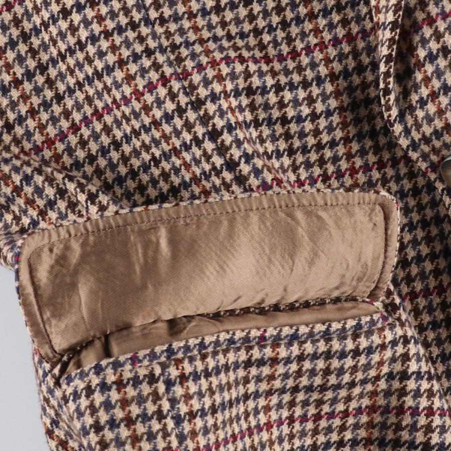 ヴィンテージオールドバーバリーチェック柄ウールジャケット 茶系M ヴィンテージオールドバーバリーチェック柄ウールジャケット 茶系M