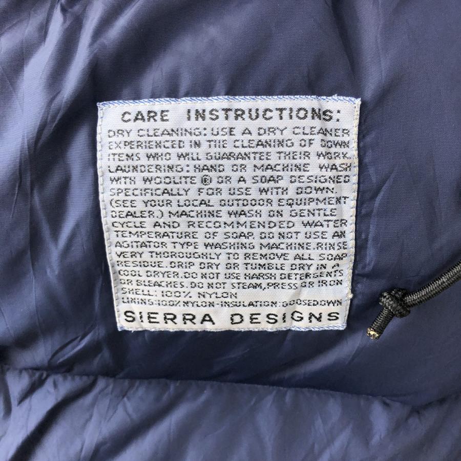 SIERRA DESIGNS（シエラデザインズ） 古着 80年代 グースダウン