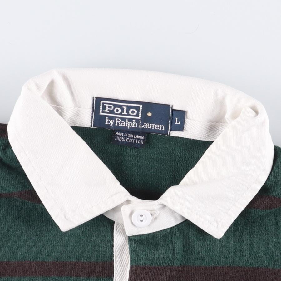 古着 ラルフローレン Ralph Lauren POLO by ボーダー柄 長袖 ラガー