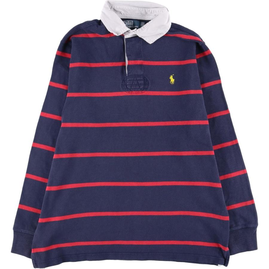 古着 ラルフローレン Ralph Lauren POLO by CUSTOM FIT ボーダー柄