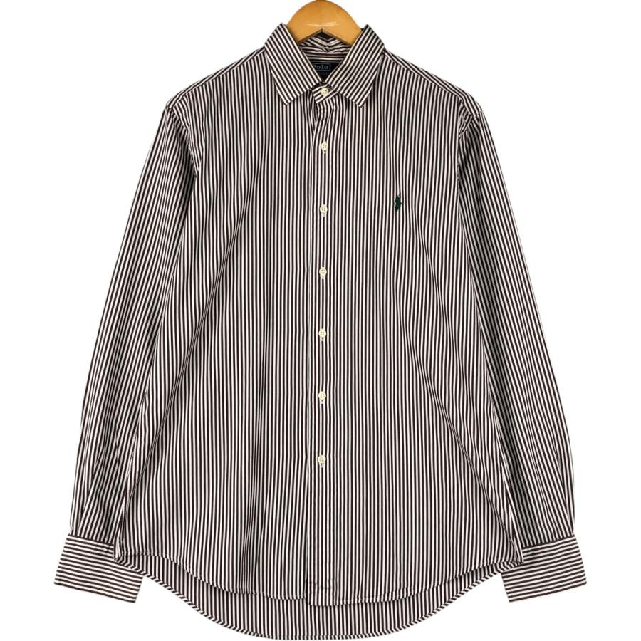 RRL 美品 傑作 コットン ラミー ストライプ ワーク シャツ　生成 チンスト RRL 美品 傑作 コットン ラミー ストライプ ワーク シャツ 生成