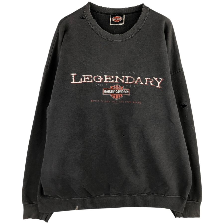 古着 90年代 ハーレーダビッドソン HANES アドバタイジング スウェット