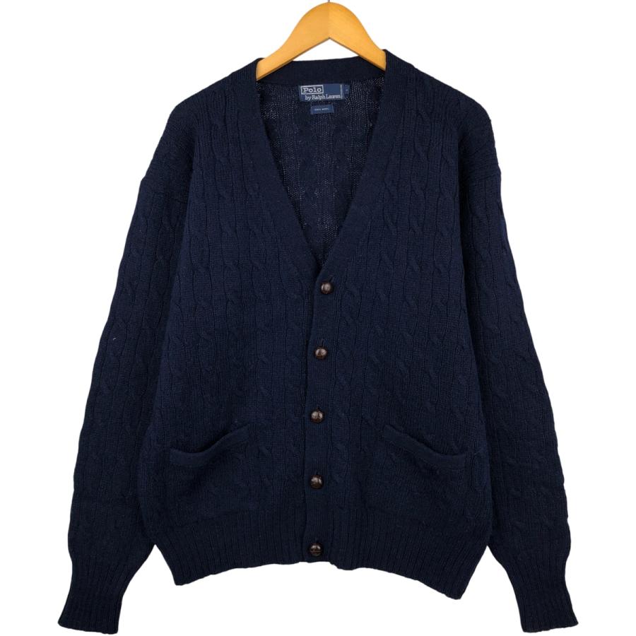 ⚠️レア　ヴィンテージ　ラルフローレン　ジャケット　カーディガン　古着 1990s. ralph lauren shawl collar lettered cardigan 「ラルフ