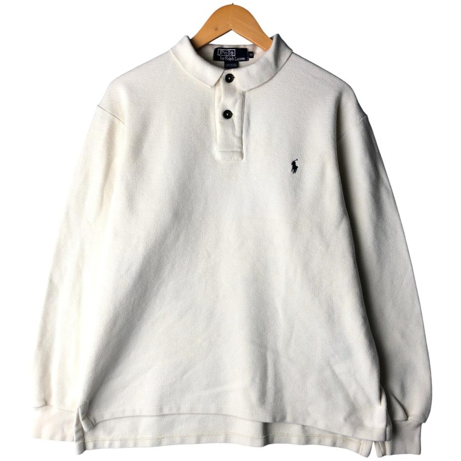 04M899◯90s Polo by Ralph Lauren 長袖 ポロシャツ 古着 90年代 ラルフローレン Ralph Lauren POLO by 長袖 ポロシャツ