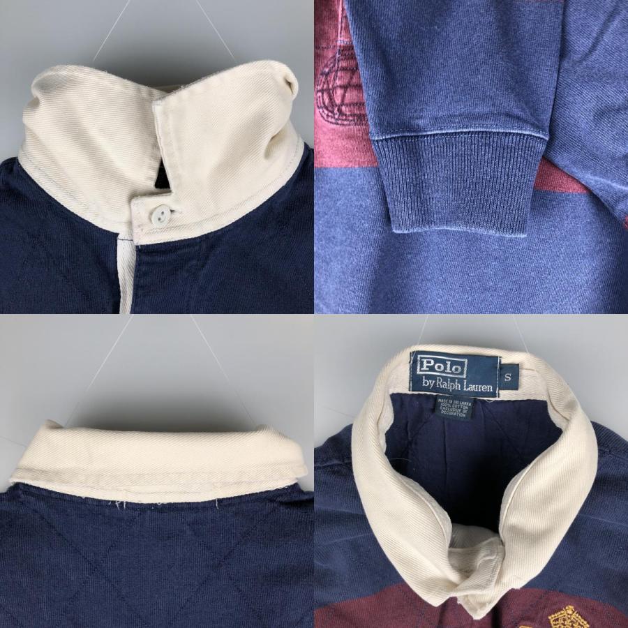 古着 ラルフローレン Ralph Lauren POLO by ボーダー柄 長袖 ラガー